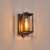 Portalis outdoor wall light black, silver, 1-light source, Motion sensor