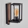 Portalis outdoor wall light brown, Wood like finish, black, 1-light source, Motion sensor