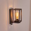 Portalis outdoor wall light black, silver, 1-light source, Motion sensor