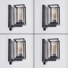 Portalis outdoor wall light black, silver, 1-light source, Motion sensor