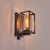 Portalis outdoor wall light black, silver, 1-light source, Motion sensor