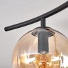 Gastor ceiling light, globe light Amber, 6-light sources