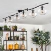 Gastor ceiling light, globe light clear, 6-light sources