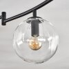 Gastor ceiling light, globe light clear, 6-light sources