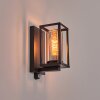 Portalis outdoor wall light black, 1-light source, Motion sensor