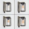 Portalis outdoor wall light gold, black, 1-light source, Motion sensor