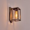 Portalis outdoor wall light gold, black, 1-light source, Motion sensor