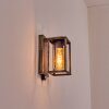 Portalis outdoor wall light gold, black, 1-light source, Motion sensor