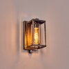 Portalis outdoor wall light gold, black, 1-light source, Motion sensor