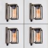 Portalis outdoor wall light gold, black, 1-light source, Motion sensor