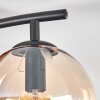 Gastor ceiling light, globe light Amber, 2-light sources