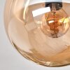 Gastor ceiling light, globe light Amber, Smoke-coloured, 4-light sources