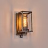 Portalis outdoor wall light gold, black, 1-light source