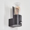 Morbak outdoor wall light black, 1-light source