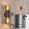 Morbak outdoor wall light, Up & Down Light black, 2-light sources