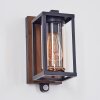 Portalis outdoor wall light brown, Wood like finish, black, 1-light source, Motion sensor