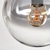 Gastor ceiling light, globe light Amber, clear, Smoke-coloured, 4-light sources