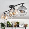 Gastor ceiling light, globe light Amber, clear, Smoke-coloured, 4-light sources