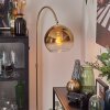 Koyoto globe light, floor lamp brass, 1-light source