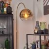 Koyoto globe light, floor lamp brass, 1-light source