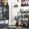 Koyoto globe light, floor lamp brass, 1-light source