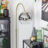 Koyoto globe light, floor lamp brass, 1-light source