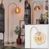 Koyoto globe light, floor lamp brass, 1-light source