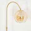 Koyoto globe light, floor lamp brass, 1-light source