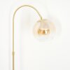 Koyoto globe light, floor lamp brass, 1-light source