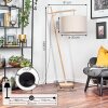 Flemming floor lamp Ecru, 1-light source