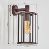 Monfanim outdoor wall light rust-coloured, 1-light source