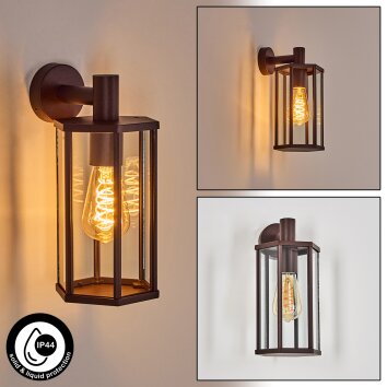 Monfanim outdoor wall light rust-coloured, 1-light source