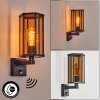 Monfanim outdoor wall light black, 1-light source