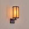 Monfanim outdoor wall light black, 1-light source