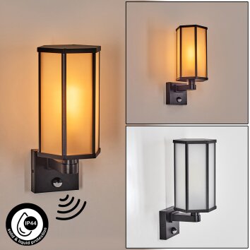 Monfanim outdoor wall light black, 1-light source