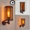 Monfanim outdoor wall light rust-coloured, 1-light source