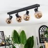 Cevio ceiling light black, 4-light sources