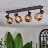 Cevio ceiling light black, 4-light sources