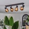 Cevio ceiling light black, 4-light sources