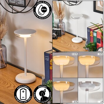 Baigorrita table lamp LED white, 1-light source