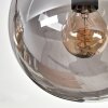 Gastor ceiling light, globe light Amber, Smoke-coloured, 6-light sources