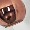 Koyoto globe light, floor lamp coppery, 1-light source