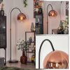 Koyoto globe light, floor lamp clear, coppery, 1-light source