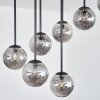 Chehalis ceiling light, globe light Smoke-coloured, 9-light sources