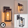 Avete outdoor wall light black, 1-light source