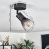 Medelim ceiling light, ceiling spotlight black, 1-light source