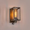 Portalis outdoor wall light gold, black, 1-light source