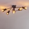 Medelim ceiling light clear, Smoke-coloured, 5-light sources