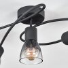 Medelim ceiling light clear, Smoke-coloured, 5-light sources