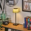 Longchamps Outdoor table lamp, table lamp LED brown, green, 1-light source